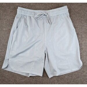 CSG Active Shorts Mens Medium Gray Mesh Athletic Gym 8" Inseam Stretch NWT